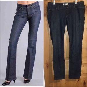 HABITUAL Deep End Cross Pocket Dark Wash Boot Cut JEANS $200 EUC 32